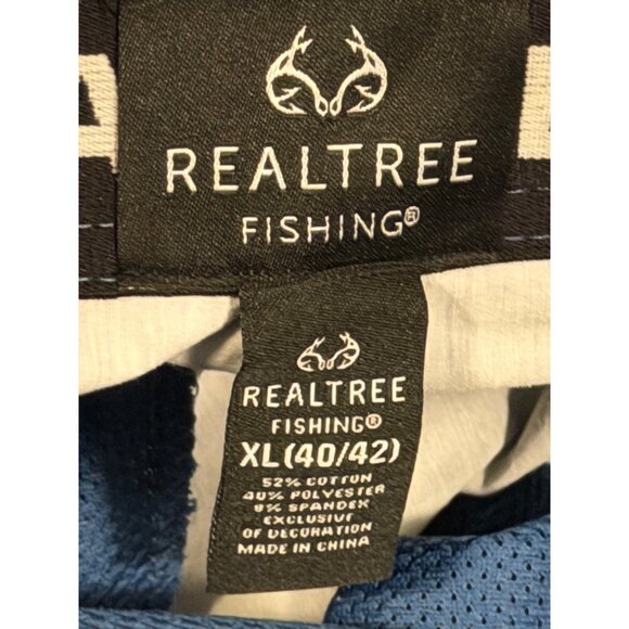 Realtree Aspect Mens Fishing Shorts Sz XL Blue/Gray Camo shorts. NWT - Picture 5 of 11